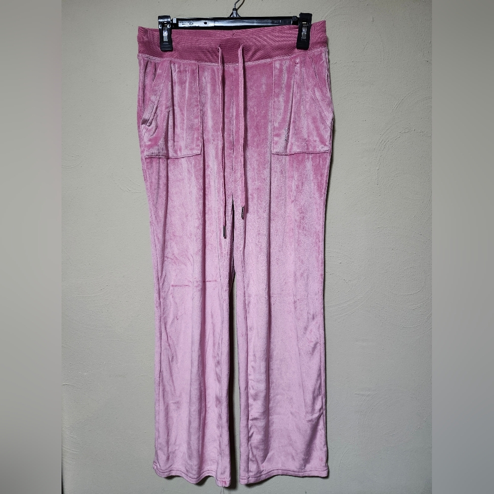 Juicy Couture Pink Velour Track Pants